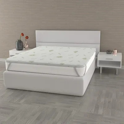 Memory-Schaum-Topper mit Aloe-Bezug, 160 x 190 cm