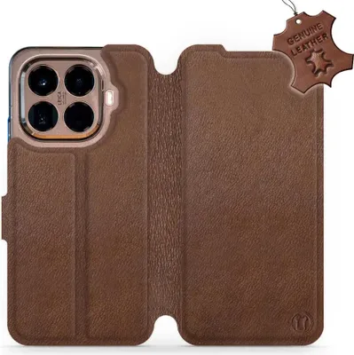 Produktbild von Echtleder Handyhülle für Xiaomi 15T Pro, Mobiwear Leather, Braun