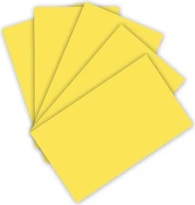 Produktbild von folia Tonpapier DIN A3 130 g/qm zitronengelb 50 Blatt