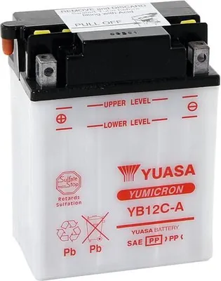 Obrázek produktu pro Baterie Yuasa yb12c-a. Baterie YB12C-A Standard bez SP