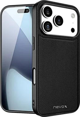 Image de nevox StyleShell NYLO pour iPhone 17 Pro, noir