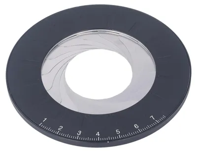 Kreiszeichner aus Aluminium und Edelstahl, Ø 12,5 cm, schwarz