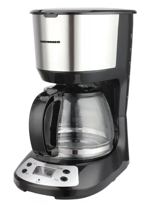 Obrázek produktu pro Heinner HCM-D750GCSS, Kávovar na překapávanou kávu, 1,25 l, Mletá káva, 750 W, Černá, Nerezová ocel