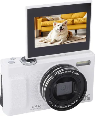 Obrázek produktu pro digitální fotoaparát 4K Snímač CMOS s 16x zoomem 64MP Digitální fotoaparát s rozlišením Full HD pro fotografování vlogů