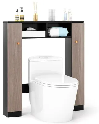 Produktbild von Aufbewahrungsschrank über der Toilette mit 2 offenen Fächern