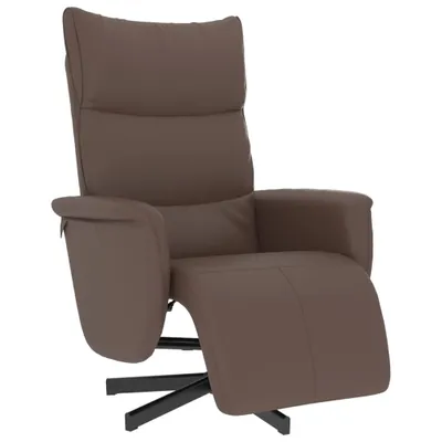 Immagine prodotto di vidaXL Poltrona relax con poggiapiedi in Pelle finta marrone