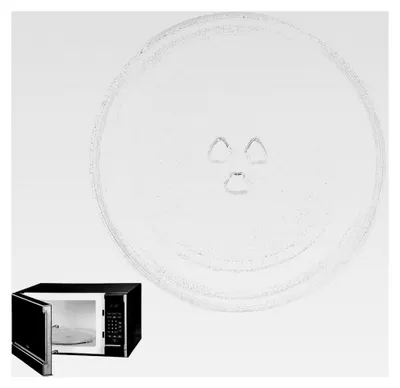 Produktbild von Mikrowellenteller aus Glas 245 mm Universal Ersatz für Mikrowellen