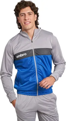 Immagine prodotto di Giacca da allenamento Umbro, blu e grigia, taglia S, uomo, colore blu e grigio, taglia S