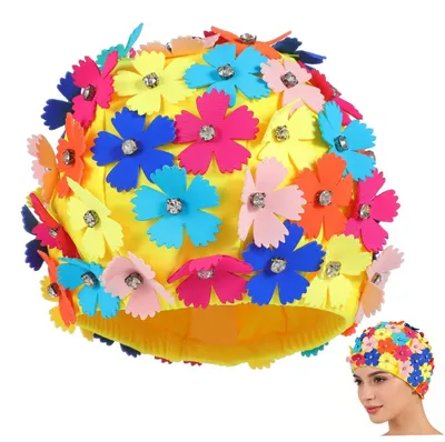 Produktbild von Badehaube für Damen mit Blumenmuster