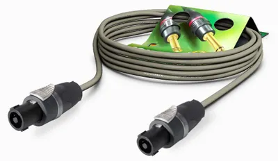 Produktbild von Lautsprecherkabel Meridian, 2 x 2.50 mm² | speakON® / speakON®, NEUTRIK®/SOMMER | 2,50m | grau