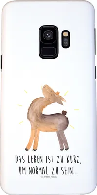 Produktbild von Mr. & Mrs. Panda Samsung Galaxy S9 Handyhülle Lama Stolz - Weiß - Geschenk, Smartphone Hülle, Cover, Beste Freundin, Lamas, Handy Schutzhülle, Familie, Family