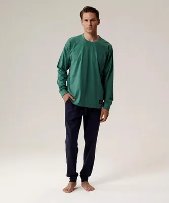 Productafbeelding van Herrenpyjama, model nmp-387, groen/marineblauw, maat M