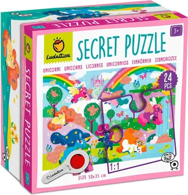 Produktbild von Ludattica Secret Unicornios Puzzle Mehrfarbig  Mehrfarbig One Size
