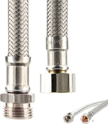 Produktbild von tecuro Sanitär Verbindungsschlauch 1/2 Überwurfmutter x 1/2 AG x 500 mm - KTW-A- DVGW