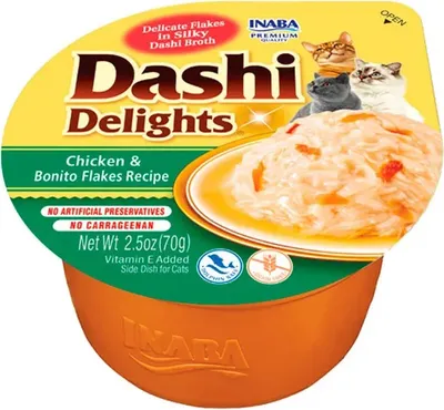 Productafbeelding van CHURU Cat Dashi Delights, recept met kip en bonito, 6 x 70 gram