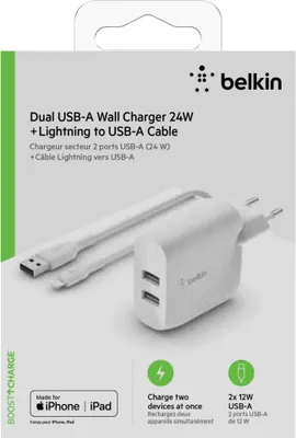Image de Belkin Dual Usb-A Charger Car
