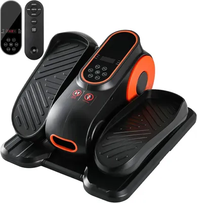 Image de Elliptique de bureau - Vélo elliptique électrique - Télécommande - Vitesse réglable - Mini stepper - Noir
