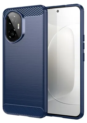 Immagine prodotto di Per Honor 300 Fibra di carbonio Design spazzolato Texture TPU Custodia per cellulare Copertura Blu