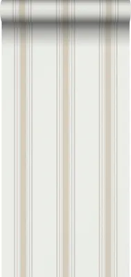 Produktbild von Sanders & Sanders Tapete Streifen Beige und Grau 53 cm x 10.05 m