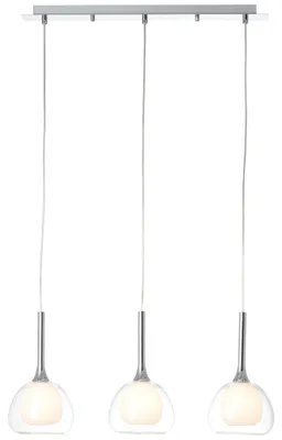 Produktbild von BRILLIANT Pendelleuchte, 3-flammig Hadan silber IP20 E14 40 Watt dimmbar g. f. Tropfenlampe