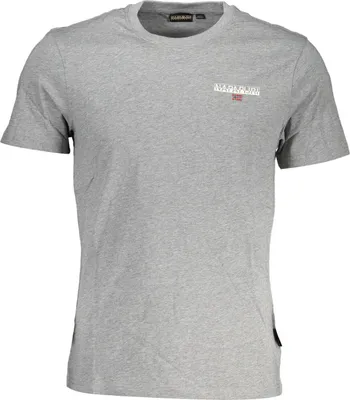 Zdjęcie produktu dla NAPAPIJRI T-shirt męski tekstylny szary SF19631 - Rozmiar: XL
