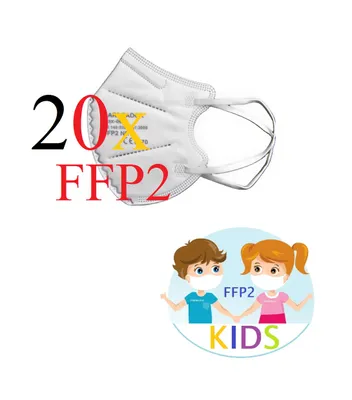 Produktbild von 20x FFP2 Atemschutzmasken klein Masken SMALL SIZE schmale Weiß weiße + 5x FFP2 Erdbeeren
