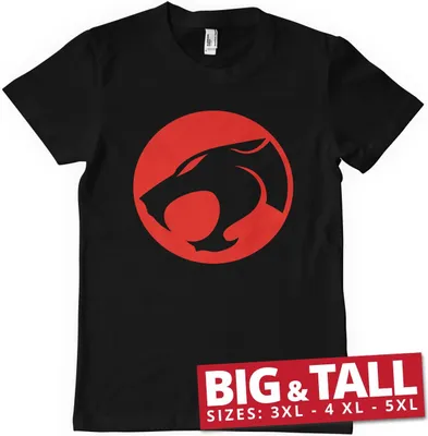 Produktbild von Thundercats Logo Big & Tall T-Shirt - 4XL - Black