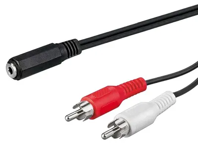 Immagine prodotto di Cavo audio PremiumCord Jack 3,5 mm-2xCINCH F/M 1,5 m