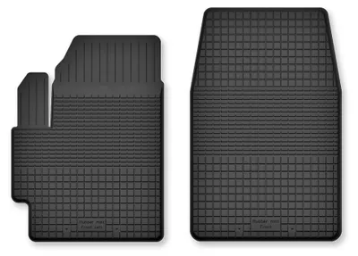 Image de Tapis avant en caoutchouc pour Mitsubishi L200 IV 2006-2015 – 2 pièces, noirs, semi-universel, adapté
