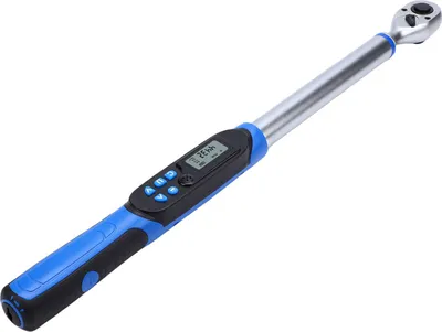 Produktbild von Digitaler Drehmomentschlüssel mit LCD-Anzeige, 1/2"-Antrieb, einstellbares Drehmoment von 10 bis 200 Nm, elektronischer Drehmomentschlüssel mit Signalton für industrielle Anwendungen