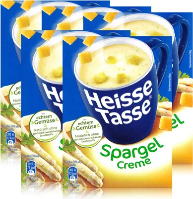 Produktbild von Heisse Tasse Spargel Creme mit Croûtons 3 Beutel á 13,8g (5er Pack)