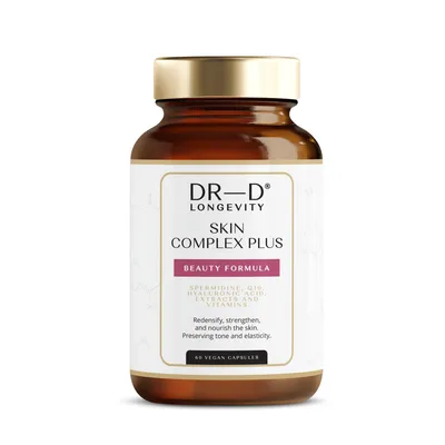 Produktbild von Skin Complex Plus – Hochwertiges Nahrungsergänzungsmittel für jugendliche und strahlende Haut 60 Kapseln | DR-D