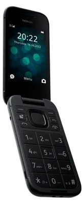 Zdjęcie produktu dla Nokia 2660 Flip, Telefon z klapką, Dual SIM, 7,11 cm (2.8"), 0,3 MP, 1450 mAh, Czarny