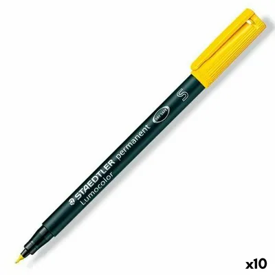 Obrázok produktu pre Staedtler Lumocolor 313, Žltá, Čierna, Žltá, Polypropylén (PP), 0,4 mm, 10 kusov, Nemecko