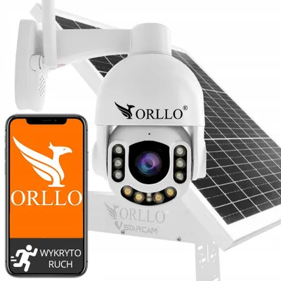 Zdjęcie produktu dla Kamera Zewnętrzna GSM z Panelem Solarnym ORLLO Z7 PRO Akumulator 30 000mAh