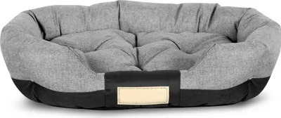 A dog bed is shown against a white background.