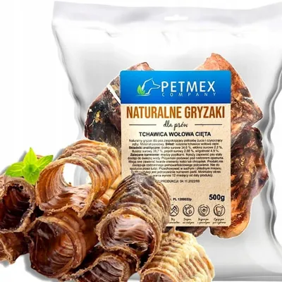 Obrázok produktu pre PETMEX Tchawica wołowa cięta 500g