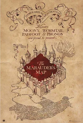 Obrázok produktu pre Plagát harry potter marauder's map