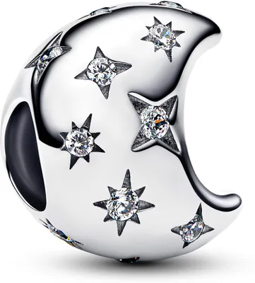 Immagine prodotto di PANDORA Charm MOMENTS Luna in argento con zirconi 794254C01