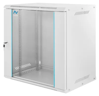 Zdjęcie produktu dla Szafa Rack NETBERG BASIC 19" 12U 597x600x400mm serwerowa na elektronikę wisząca szara