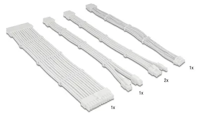 Zdjęcie produktu dla DeLOCK 84542, ATX (24-pin), ATX (24-pin), 0,3 m, Męska, Żeńska, Prosty
