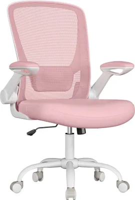 Produktbild von SONGMICS Schreibtischstuhl, atmungsaktive Netzbespannung, pastellrosa