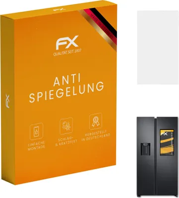 Produktbild von atFoliX FX-Antireflex 2x Schutzfolie kompatibel mit Samsung RS68N8941B1/EF Displayfolie