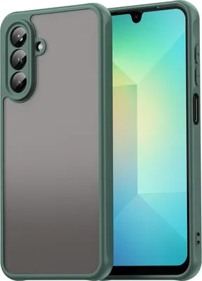 Produktbild von Matt Hülle für Samsung Galaxy A26 5G mit Kameraschutz, Transluzente Matt Rückseite Stoßfeste Handyhülle Grün