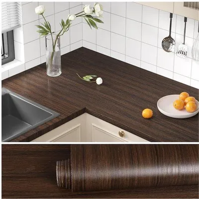 Immagine prodotto di Azomor: pellicola decorativa autoadesiva effetto legno per mobili e pareti, 40x300 cm