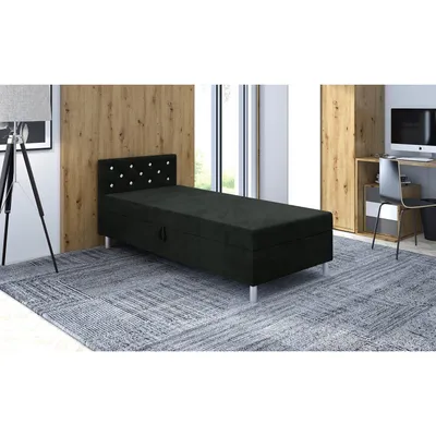 Obrázok produktu pre Jednolôžková posteľ 120x195 PIXI 1 - čierna