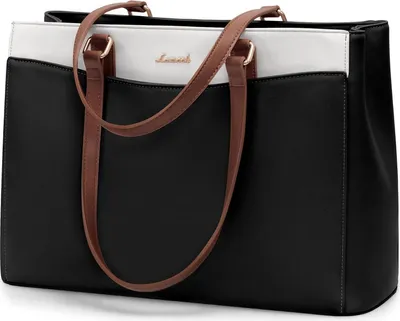 Produktbild von Große Laptoptasche Damen 17 Zoll, Leichte Arbeitstasche, Elegant Business Tasche Uni Büro
