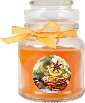 Produktbild von HS Candle "Weihnachten" Duftkerze im Bonbonglas - viele Motive zur Auswahl, Ideale Weihnachtsdeko zur Adventszeit