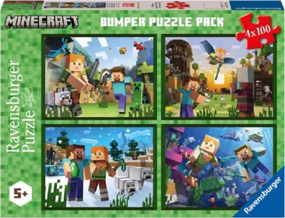 Zdjęcie produktu dla Puzzle 4x100 Minecraft