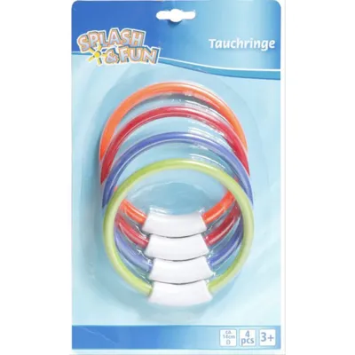 Immagine prodotto di Anelli subacquei Splash & Fun, 4 pezzi